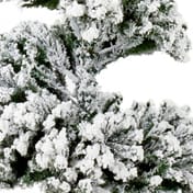 Snowy Fir Spiral Flocked Christmas Tree