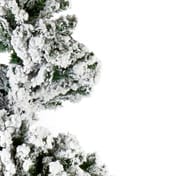 Snowy Spiral Flocked Artificial Christmas Tree
