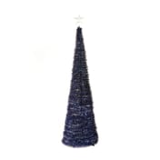 Starry Night Blue Pre Lit Pop Up Artificial Christmas Tree