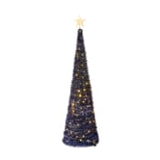 Starry Night Blue Pre Lit Pop Up Christmas Tree