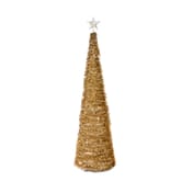 Starry Night Gold Pre Lit LED Pop Up Christmas Tree