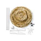 Starry Night Gold Pre Lit Pop Up Christmas Tree Kit