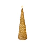 Starry Night Gold Pre Lit Pop Up Christmas Tree 6ft
