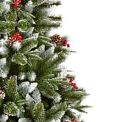 Times Square Spruce Artificial Christmas Tree with Berries and Cones