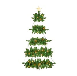 Hanging Pre Lit LED Christmas Tree