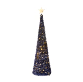 Starry Night Blue Pre Lit Pop Up Christmas Tree 6ft