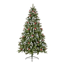 Times Square Spruce Christmas Tree with Berries and Cones 8ft