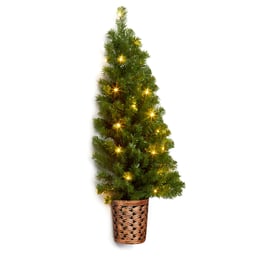 Wall Mounted Pre Lit Christmas Tree 3ft