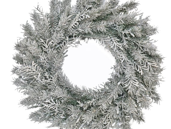 Frost Nipped Fir Christmas Wreath 