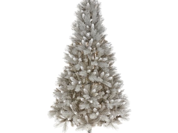 SIlver Frosted Apen Fir Christmas Tree