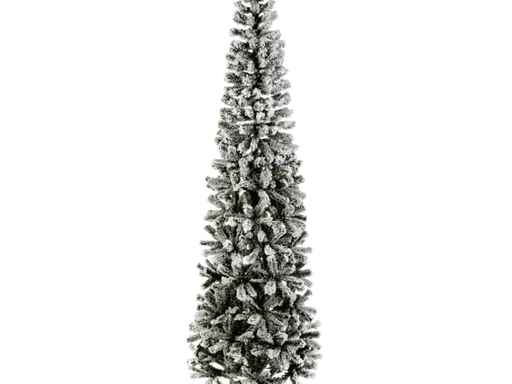 Snowy Mountain Pine Pencil Christmas Tree 7ft