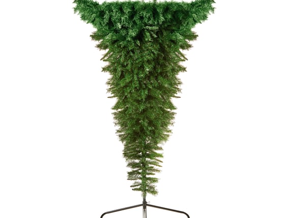Upside Down Artificial Christmas Tree 7ft