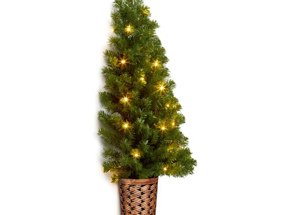 Wall Mounted Pre Lit Christmas Tree 3ft